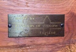 Reynolds Of Ludlow Yew Table, 1960 -Vitra Store Brass plaque