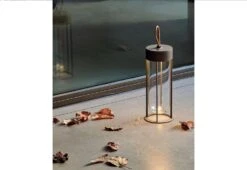Flos In Vitro Unplugged Table Lamp, 2021 -Vitra Store Flos Philippe Starck In Vitro Unplugged Anthracite orange life 2