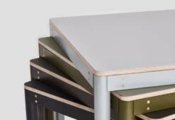 Metal Dowel Table -Vitra Store VG P Klauser and Carpenter Metal dowel table 7