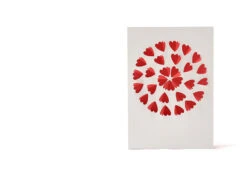 Heart Flower Cut Out Card