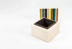Candy Stripe Charm Box -Vitra Store twentytwentyone kevin stamper candy stripe vaneer box cube 4