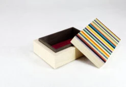 Candy Stripe Charm Box -Vitra Store twentytwentyone kevin stamper candy stripe vaneer box tray 2